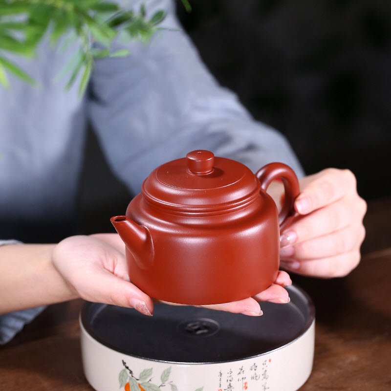 Bộ ấm tử sa Tử Nê dáng Đức Trung 8 món BTS003 kèm túi và hộp cao cấp - Ảnh 4