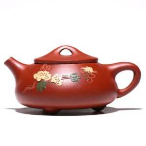 Ấm tử sa Nghi Hưng cao cấp dáng Thạch Biều TB006 thiết kế hài hòa