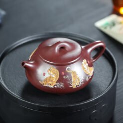 Ấm Tử Sa quần ẩm dáng Thạch Biều dung tích 300ml