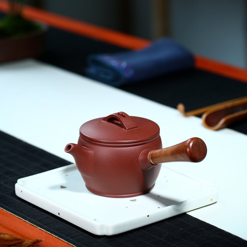 Ấm Trà Tử Sa Đại Hồng Bào Dáng Đường Vũ cao cấp DV003 dung tích 230ml - Ảnh 2