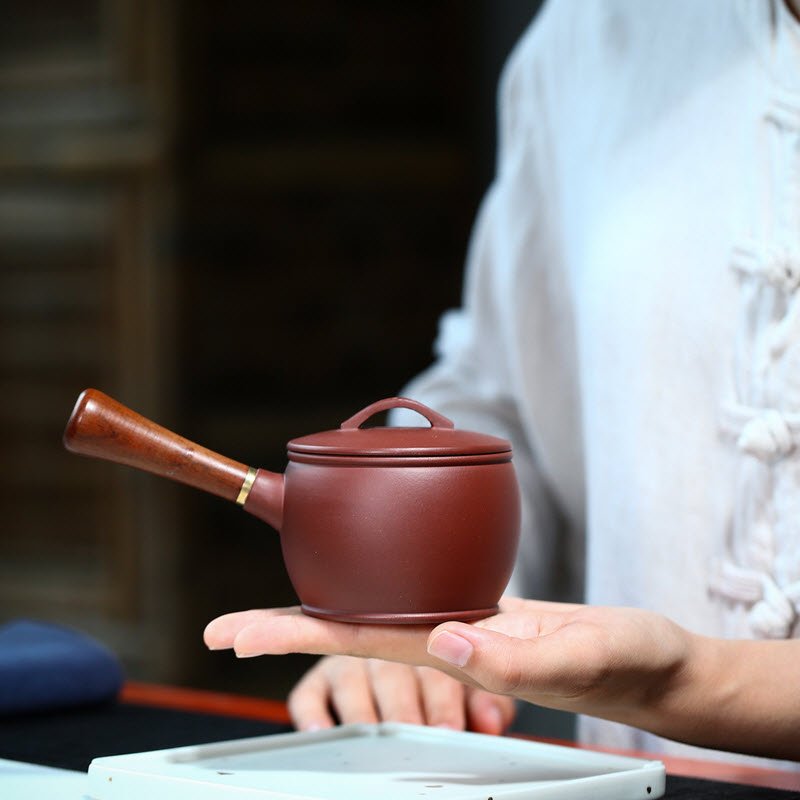 Ấm Trà Tử Sa Đại Hồng Bào Dáng Đường Vũ cao cấp DV003 dung tích 230ml - Ảnh 5