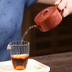 Ấm Trà Tử Sa Đại Hồng Bào Dáng Hán Ngõa vòi ấm cho dòng chảy mạnh