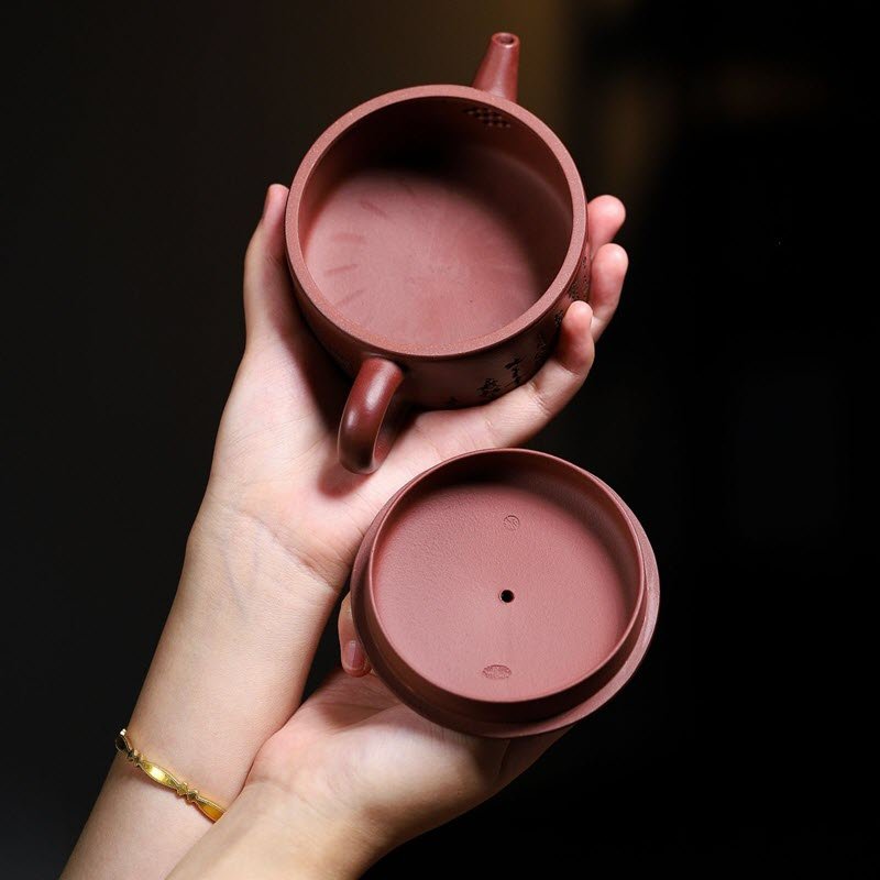 Ấm Trà Tử Sa Tử Nê Dáng Hán Ngõa HN005 cao cấp 220ml - Ảnh 4