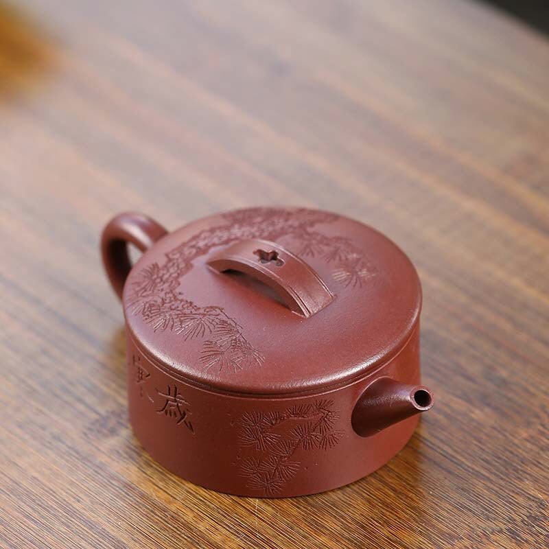 Ấm Trà Tử Sa Tử Nê Dáng Hán Ngõa HN006 cao cấp 190ml - Ảnh 3
