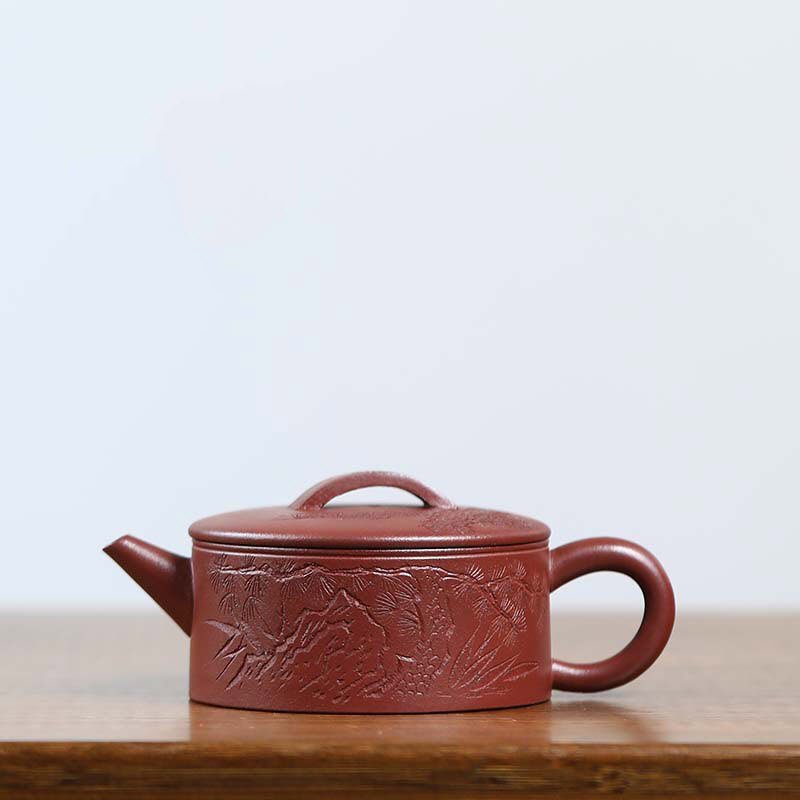 Ấm Trà Tử Sa Tử Nê Dáng Hán Ngõa HN006 dáng ấm vững trãi uy nghiêm