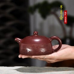 Ấm tử sa Chu Nê dáng Bán Nguyệt