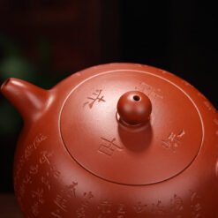 Ấm Tử Sa Đại Hồng Bảo Dáng Bán Nguyệt BN004 nắp ấm vừa vặn