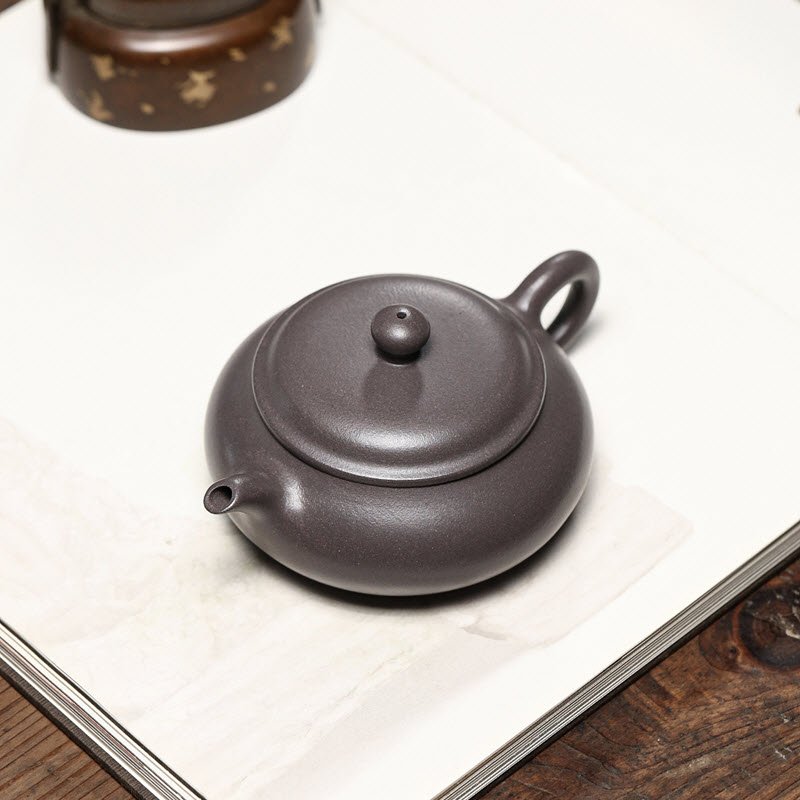 Ấm Tử Sa Tử Nê Dáng Minh cao cấp ML003 dáng ấm tròn trịa