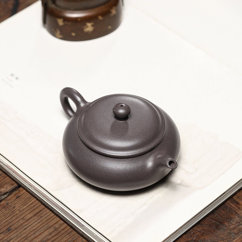 Ấm Tử Sa Tử Nê Dáng Minh cao cấp ML003 nắp ấm thiết kế vừa vặn