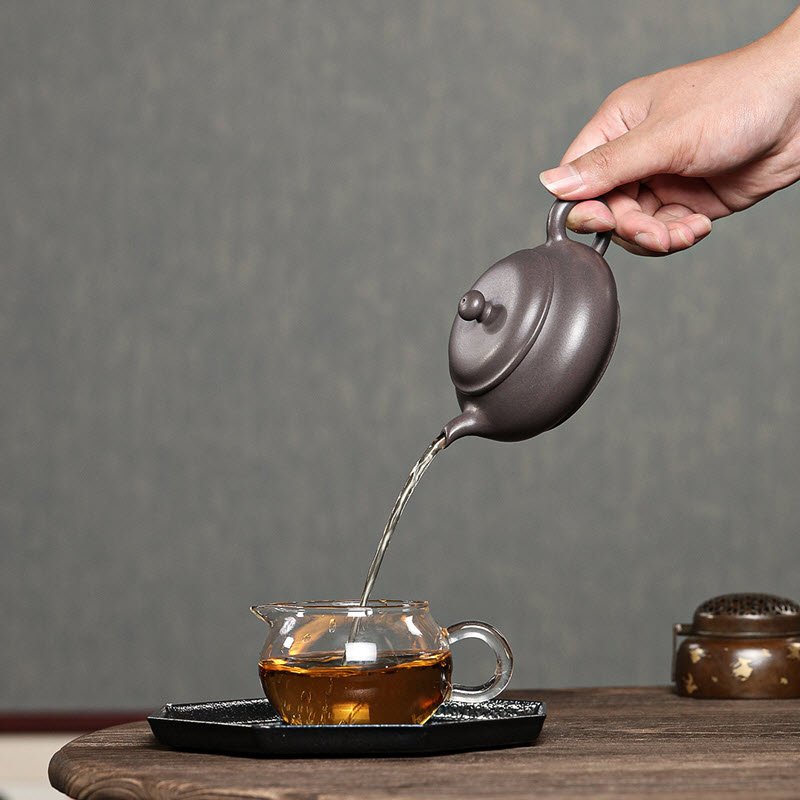 Ấm Tử Sa Tử Nê Dáng Minh cao cấp ML003 dung tích 180ml - Ảnh 9