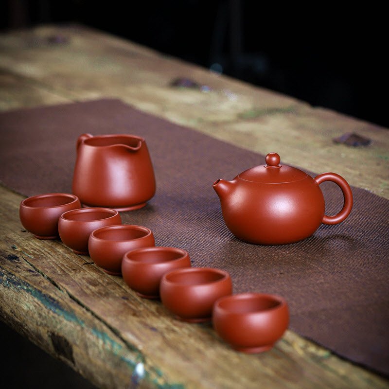 Bộ ấm tử sa Tử Nê dáng Tây Thi 8 món BTS001 kèm túi và hộp cao cấp - Ảnh 2