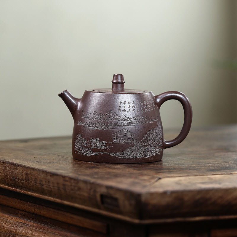 Ấm Tử Sa quần ẩm dáng Hán Đạc dung tích 400ml