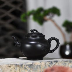 Ấm Tử Sa Báo Xuân Hắc Nê Nguyên Khoáng BX005 dung tích 360ml