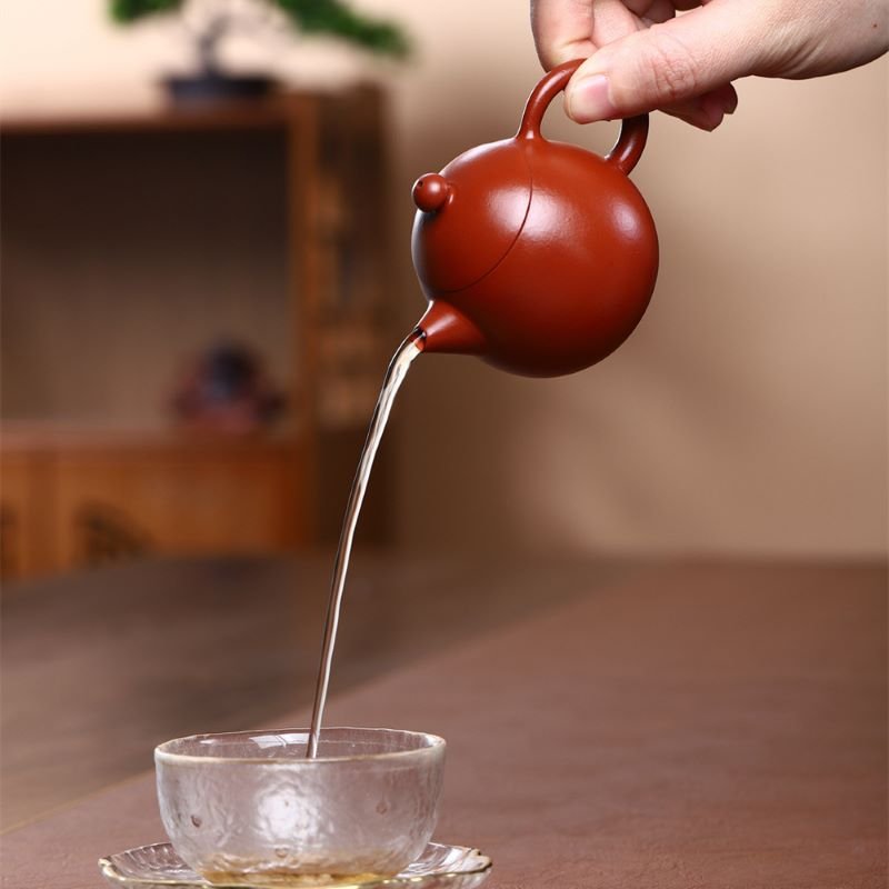 Ấm Tử Sa Long Đán Đại Hồng Bào LD001 cao cấp 110ml - Ảnh 3