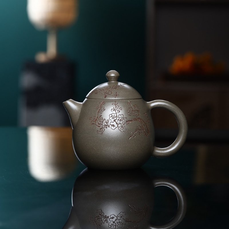 Ấm Tử Sa Long Đán Thanh Khôi Nê LD005 cao cấp 230ml