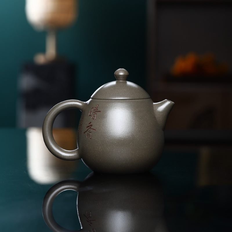 Ấm Tử Sa Long Đán Thanh Khôi Nê LD005 cao cấp 230ml - Ảnh 3