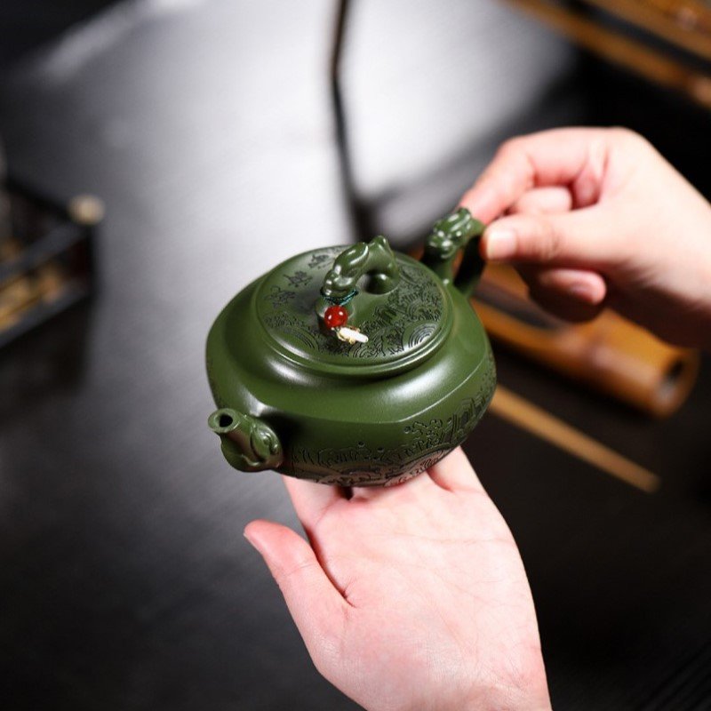 Ấm Tử Sa Vân Hải Trường An Dáng Phỏng Cổ PC004