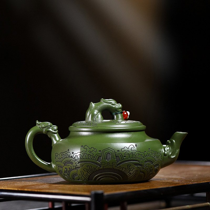 Ấm Tử Sa Vân Hải Trường An Dáng Phỏng Cổ PC004 - Ảnh 3