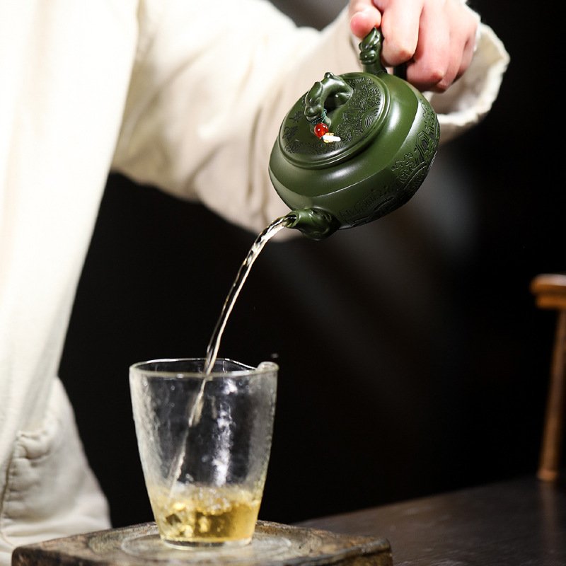 Ấm Tử Sa Vân Hải Trường An Dáng Phỏng Cổ PC004 - Ảnh 5