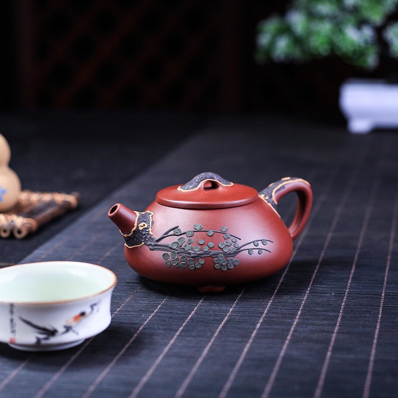 Ấm tử Thạch Biều nguyên khoáng Đại Hồng Bào TB027 dung tích 200ml - Ảnh 7