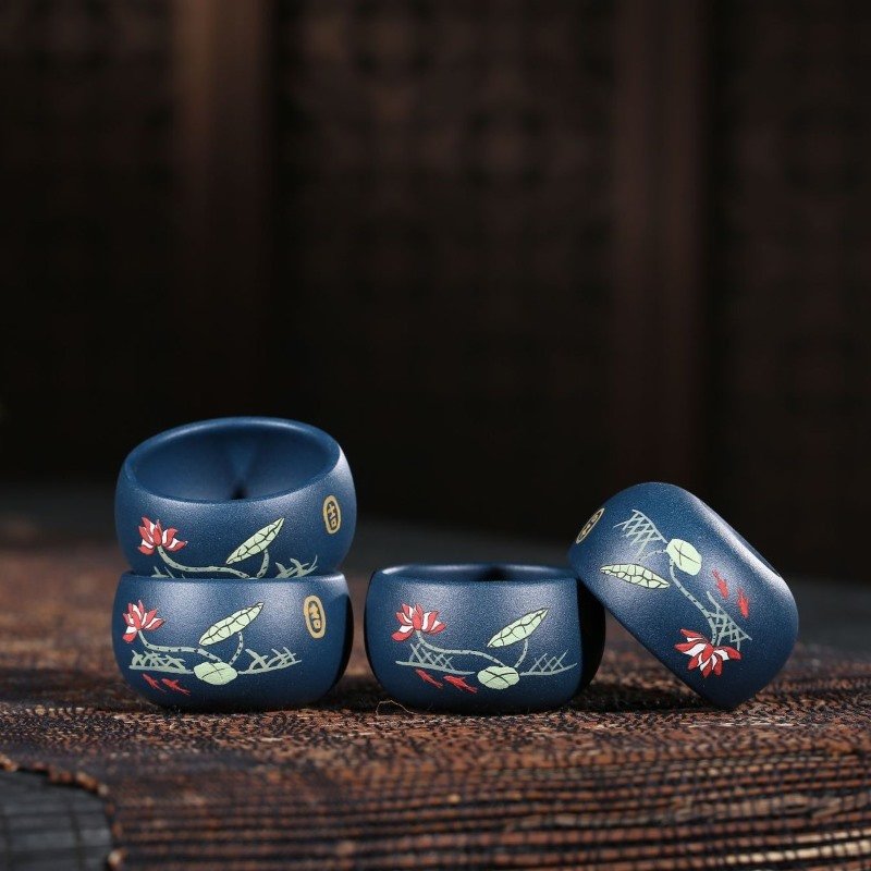 Bộ trà đạo tử sa chất đất Lục Nê BTS009 dáng ấm Thạch Biều 9 món cao cấp - Ảnh 3