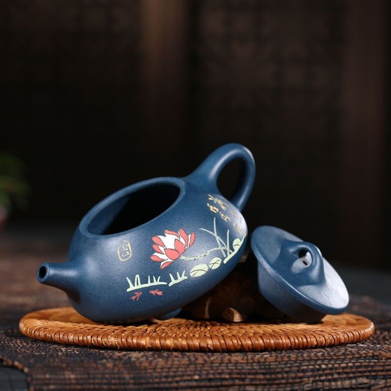 Bộ trà đạo tử sa chất đất Lục Nê BTS009 dáng ấm Thạch Biều 9 món cao cấp - Ảnh 8