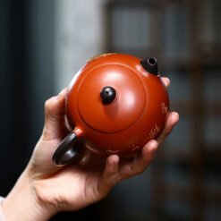 Ấm tử sa Đại Hồng Bào hình Đài Sen dáng Tây Thi TT016