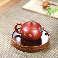 Ấm tử sa Đại Hồng Bào hình Trái Đào dáng Tây Thi TT017