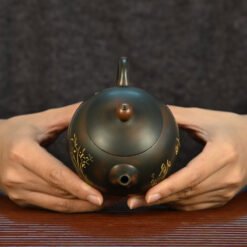 Ấm tử sa Hắc Tử Nê cây Trúc Dáng Tây Thi TT012 thanh lịch