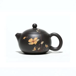 Ấm tử sa Hắc Tử Nê hoa Mai vàng dáng Tây Thi TT019