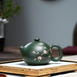 Ấm tử sa Lục Nê hoa mận trắng dáng Tây Thi TT014