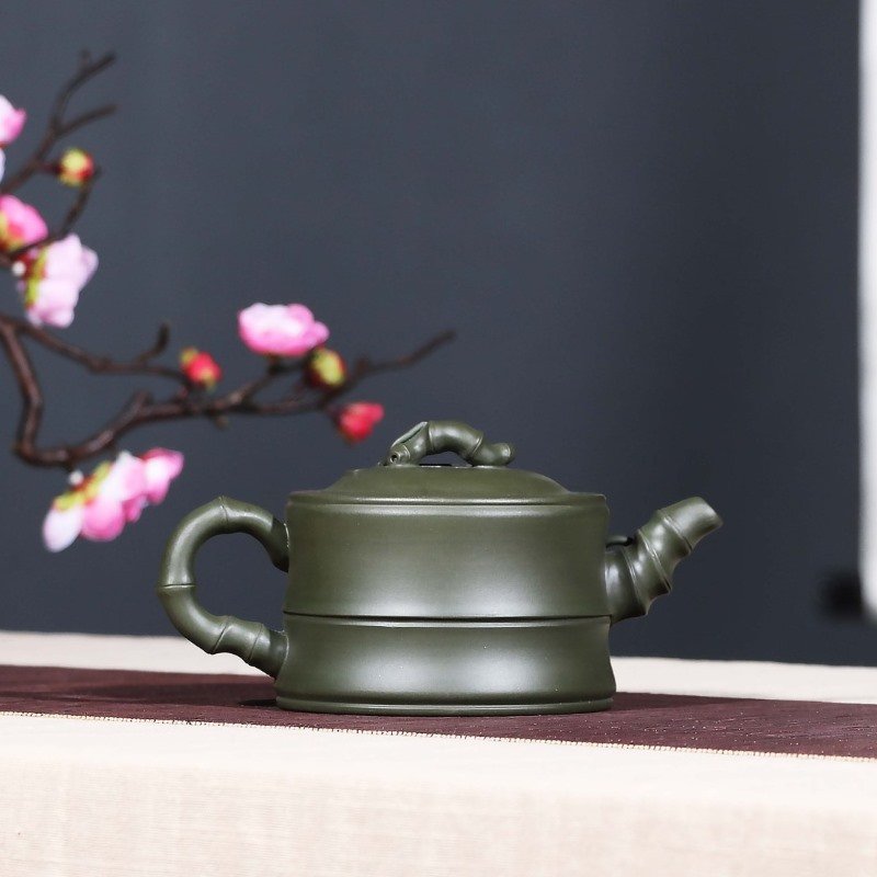 Ấm tử sa Lục Nê dáng ấm Trúc Đoạn TD002 cao cấp 250ml - Ảnh 3