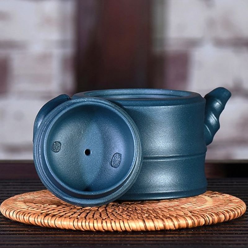 Ấm tử sa Lục Nê dáng ấm Trúc Đoạn TD004 cao cấp 180ml - Ảnh 5