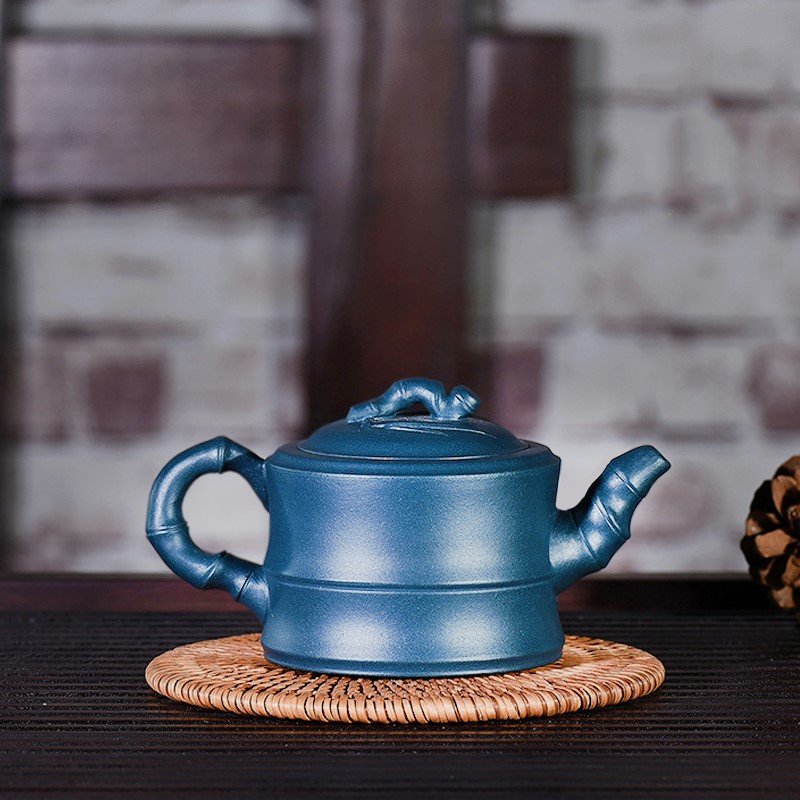 Ấm tử sa Lục Nê dáng ấm Trúc Đoạn TD004 cao cấp 180ml - Ảnh 3