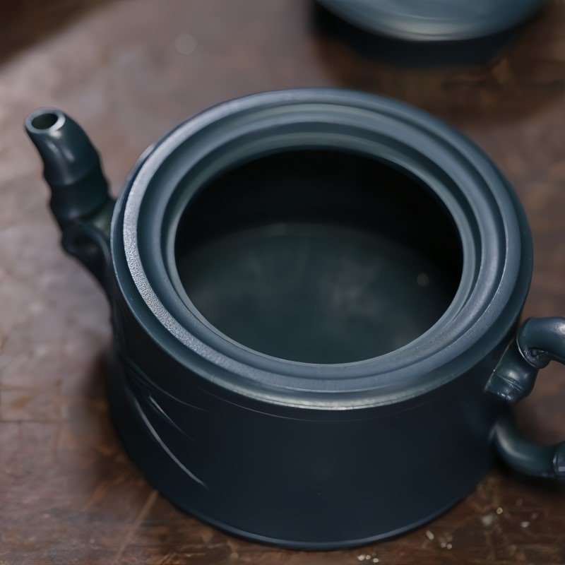 Ấm tử sa Thiên Thanh Nê dáng Trúc Đoạn TD005 cao cấp 270ml - Ảnh 5