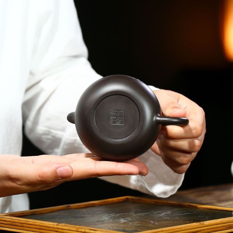 Ấm Tử Sa Thiên Viên Hắc Nê TV002 cao cấp 180ml - Ảnh 6