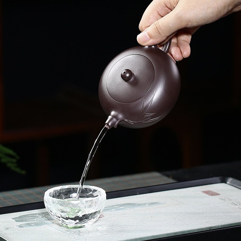 Ấm Tử Sa Thiên Viên Tử Nê TV001 Trúc Ảnh 225ml - Ảnh 6