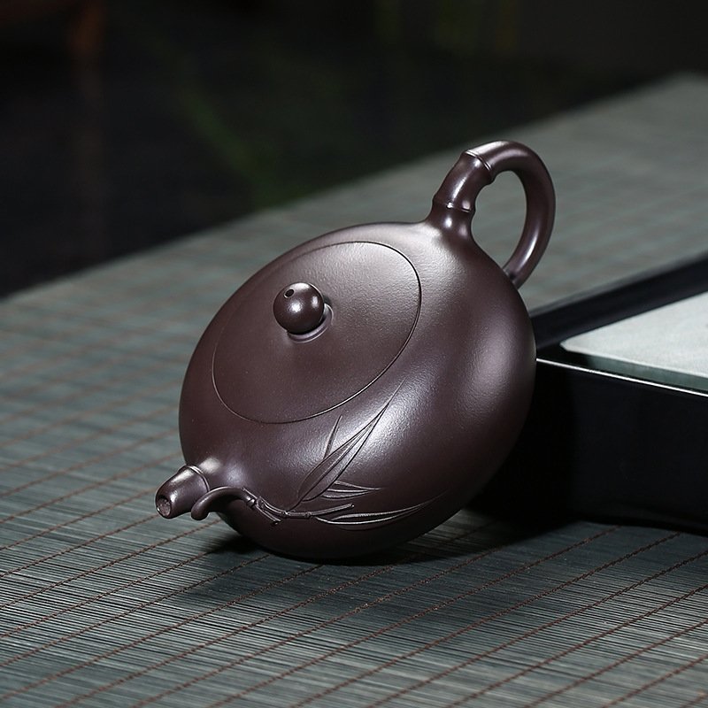 Ấm Tử Sa Thiên Viên Tử Nê TV001 Trúc Ảnh 225ml - Ảnh 4