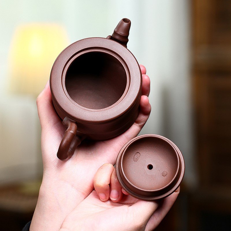Ấm tử sa Tử Nê dáng ấm Trúc Đoạn TD001 cao cấp 250ml - Ảnh 8