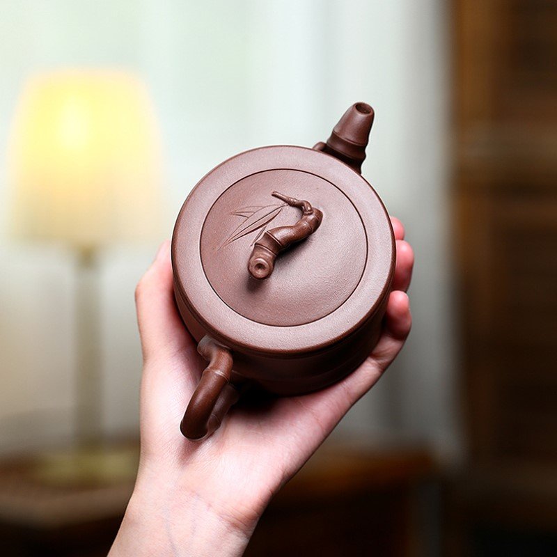 Ấm tử sa Tử Nê dáng ấm Trúc Đoạn TD001 cao cấp 250ml - Ảnh 9