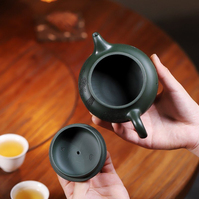 Ấm Tử Sa Tùng Cảnh Dáng Minh Lô ML011 dung tích 200ml - Ảnh 5