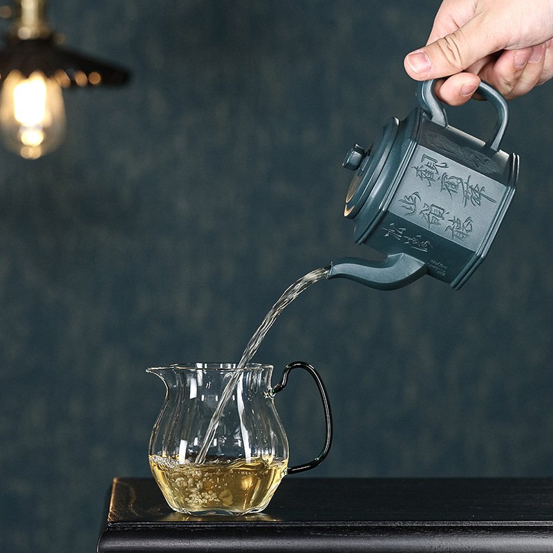 Ấm Tử Sa Lục Phương Thanh Ca Thiên Thanh Nê cao cấp LP007 260ml - Ảnh 5