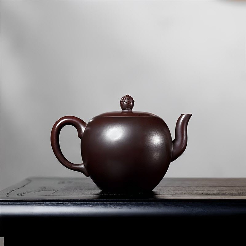 Ấm tử sa Mỹ Nhân Kiên Mặt Phật MNK006 dung tích 240ml cao cấp - Ảnh 4