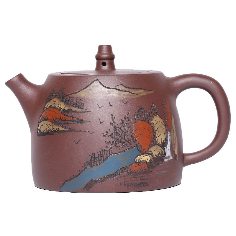 Ấm Tử Sa Hán Đạc Khê Sơn Tử Nê HD010 dung tích 450ml