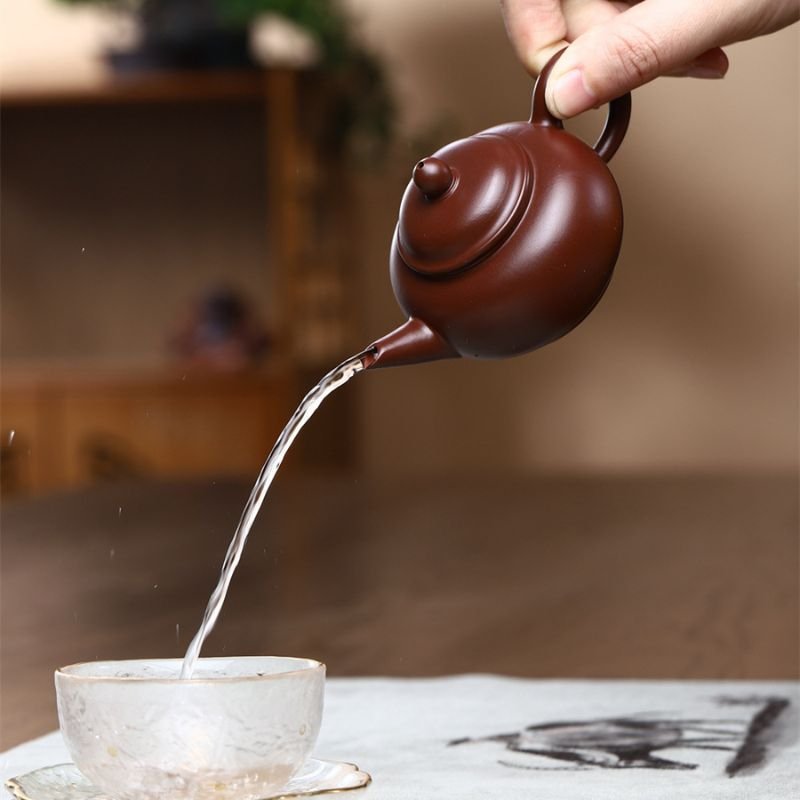 Ấm Tử Sa Khoáng Lão Tử Nê Thủy Bình TB010 dung tích 160ml - Ảnh 3