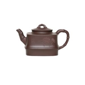 Ấm Tử Sa Tứ Phương Trúc Đoạn Tử Nê TD006 dung tích 220ml