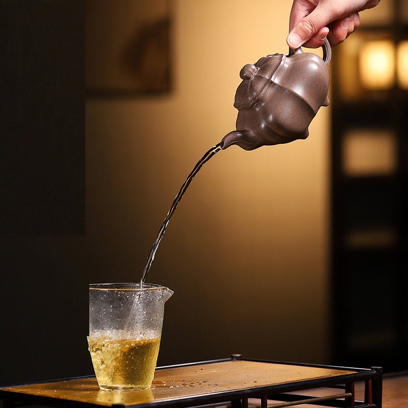 Ấm Tử Sa Tứ Phương Truyền Lư Cân Văn TP009 dung tích 290ml - Ảnh 4